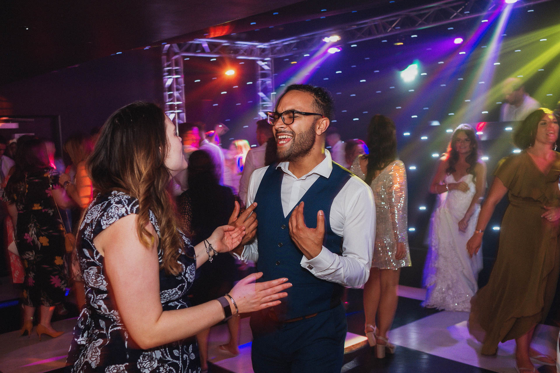 People on the dancefloor at All manor of Events, Henley, Suffolk Weddings, Heffs Photography,