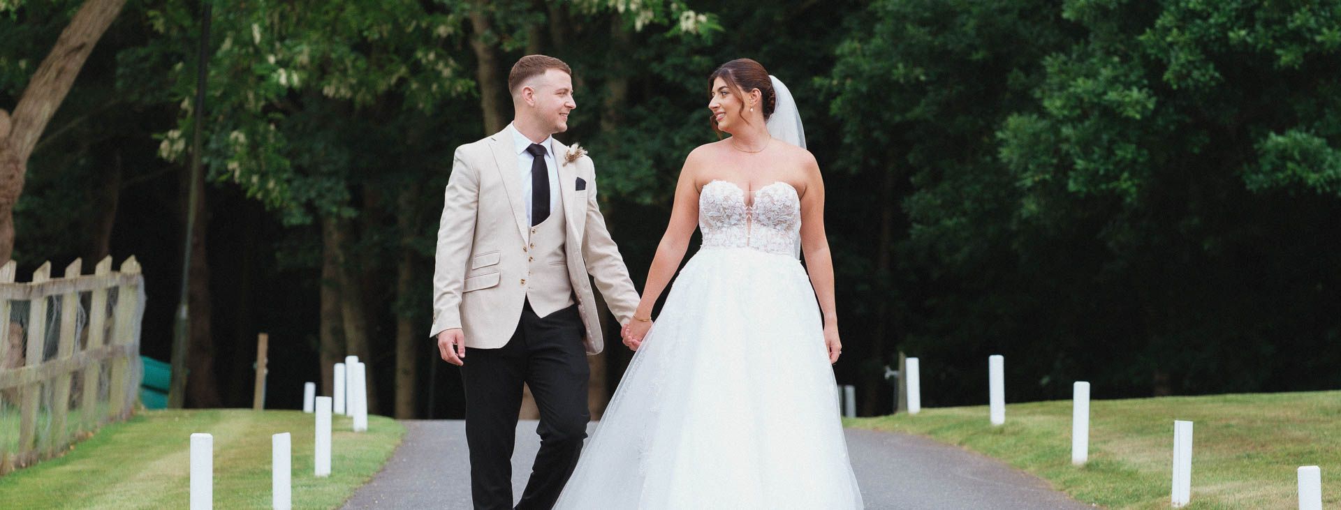 Paige and Jordan with a sunset at Manor Farm Heffs Photography